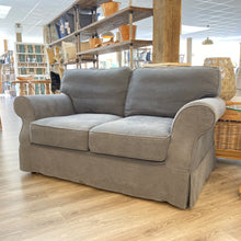 Load image into Gallery viewer, 2 seater loose cover Fowey style sofa in Blue