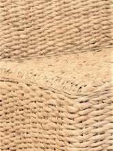 Load image into Gallery viewer, Banana leaf dining chair whitewashed, close view