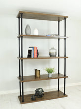 Load image into Gallery viewer, Vintage industrial style shelving 120cm wide.