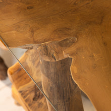Load image into Gallery viewer, Natural Teak Root Console Table