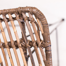 Load image into Gallery viewer, Natural Wicker & Metal Bar Stool