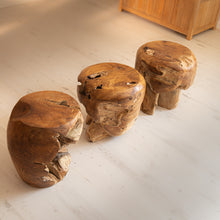 Load image into Gallery viewer, Teak Root Stool - Round
