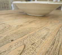 Load image into Gallery viewer, Close-up of reclaimed pine wood grain on Cottage Style dining table
