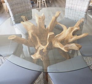 Teak Root Round Dining Table - 150cm