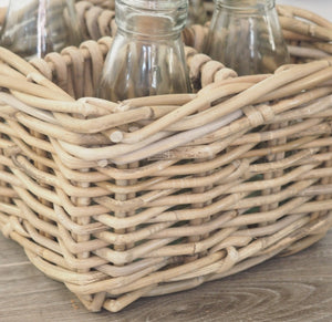 Wicker Oil And Vinegar Basket