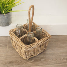 Load image into Gallery viewer, Wicker Oil And Vinegar Basket