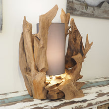 Load image into Gallery viewer, Rustic Wood Table Lamp - Bion