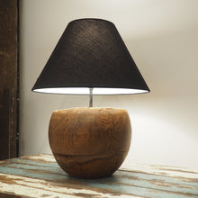 Load image into Gallery viewer, Round Wood Table Lamp - Vena