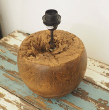 Load image into Gallery viewer, Round Wood Table Lamp - Vena