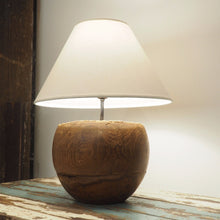 Load image into Gallery viewer, Round Wood Table Lamp - Vena