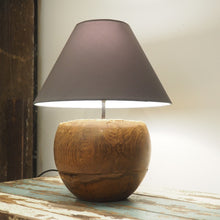 Load image into Gallery viewer, Round Wood Table Lamp - Vena