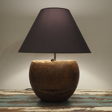 Load image into Gallery viewer, Round Wood Table Lamp - Vena