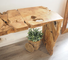 Load image into Gallery viewer, Reclaimed Teak Root Console Table 120x40cm