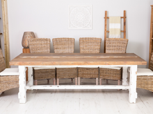 Load image into Gallery viewer, 240x100cm reclaimed farmhouse dining table in traditional setting