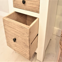 Load image into Gallery viewer, Reclaimed pine Bude range dressing table, close up view of bottom drawerr