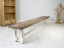 Load image into Gallery viewer, Reclaimed Pine Bench - Farmhouse 295cm