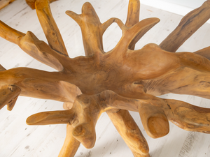 Teak Root Oval Dining Table 180x120cm