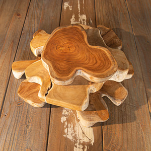 Reclaimed Natural Wood Chopping Board - Medium