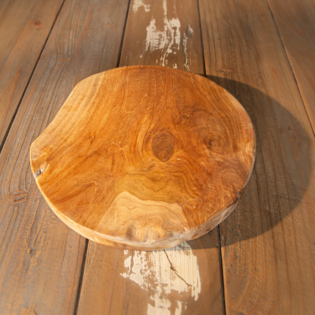 Reclaimed Wood Chopping Board - Round - Medium