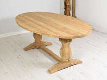 Load image into Gallery viewer, Oval Reclaimed Teak Dining Set with 8 Whitewash Banana Leaf Chairs