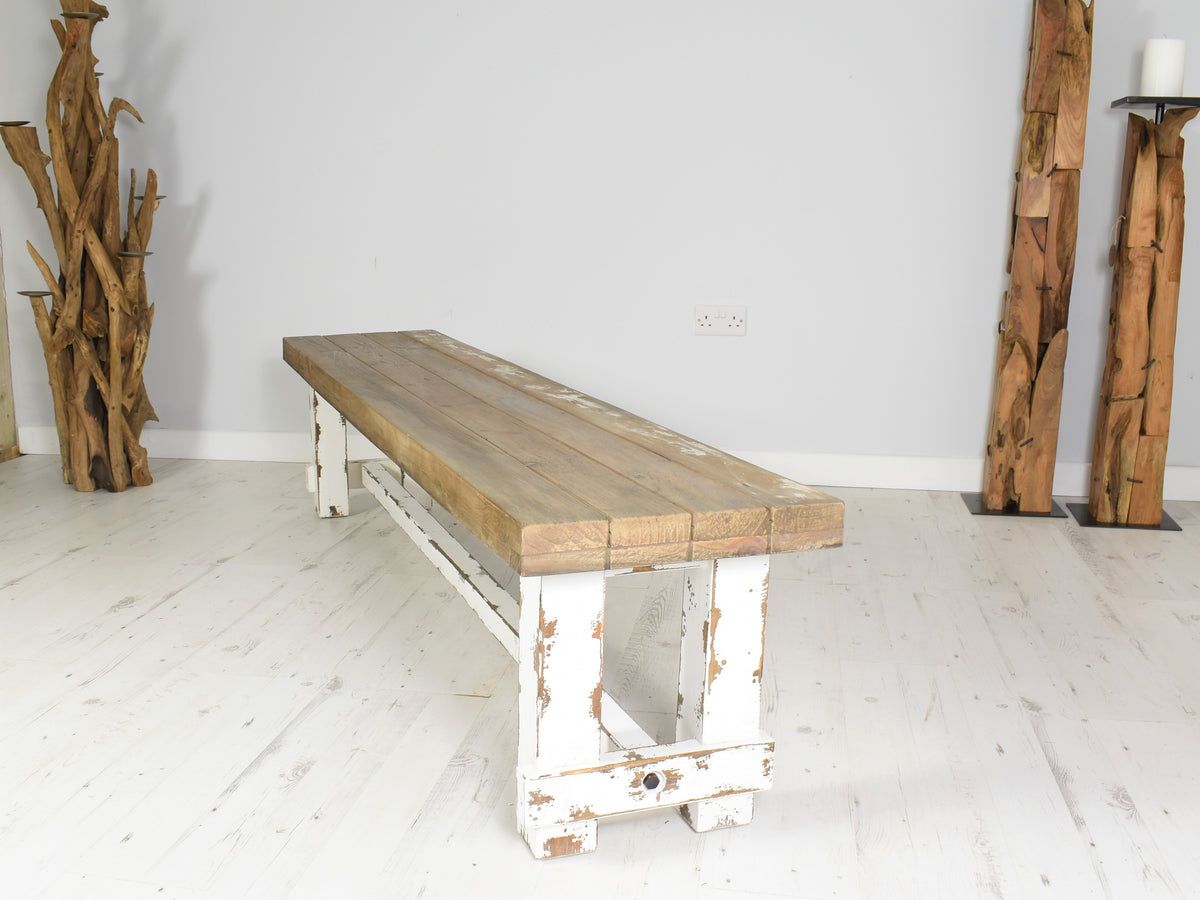 Reclaimed Pine Bench - Farmhouse 175cm – Rustic House Cornwall