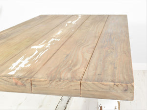 Reclaimed Pine Farmhouse Style Dining Table - 180cm