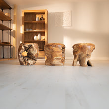 Load image into Gallery viewer, Teak Root Stool - Round