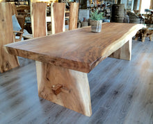 Load image into Gallery viewer, 250cm Natural Live Edge Table - Refectory Style Leg Table Only