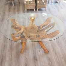 Load image into Gallery viewer, Teak Root Oval Dining Table 140x100cm
