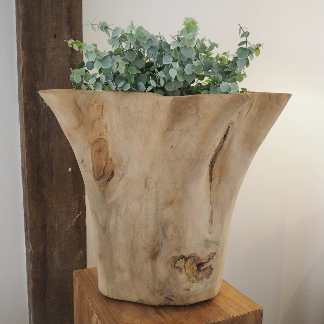 Reclaimed Wood 'Star' Vase