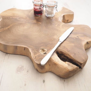 Reclaimed Natural Wood Chopping Board - Medium
