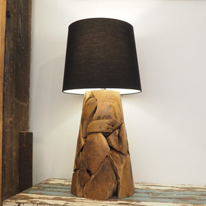 Pyramid Wooden Table Lamp - Xilon