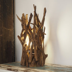 Rustic Wooden Spotlight Lamp - Ace
