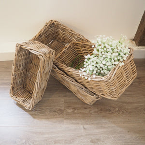 Rectangular Wicker Basket - Medium