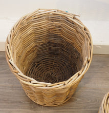 Load image into Gallery viewer, Round Wicker Storage Bin &#39;Campos&#39; - Small