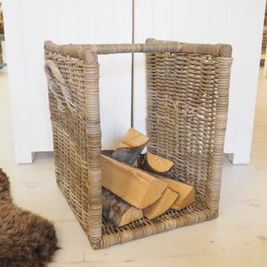 Wicker Log Basket - Small