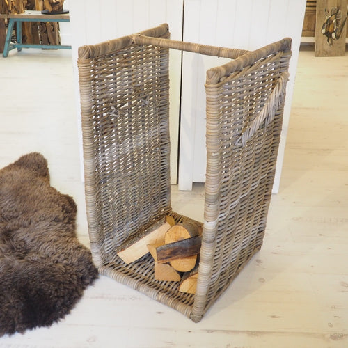 Wicker Log Basket - Large
