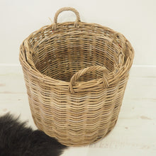 Load image into Gallery viewer, Round Wicker &#39;Boal&#39; Basket - Small