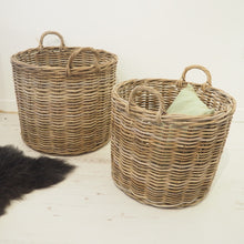 Load image into Gallery viewer, Round Wicker &#39;Boal&#39; Basket - Large