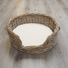 Load image into Gallery viewer, Wicker Dog Basket Small