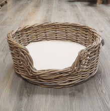 Load image into Gallery viewer, Wicker Dog Basket Small