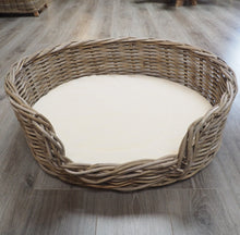 Load image into Gallery viewer, Wicker Dog Basket Large