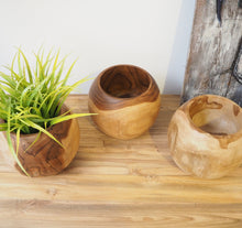 Load image into Gallery viewer, Small Round Reclaimed Teak Root Vase