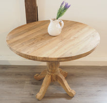Load image into Gallery viewer, 100cm Reclaimed teak round table.