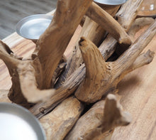 Load image into Gallery viewer, Teak Root Table Candle Holder