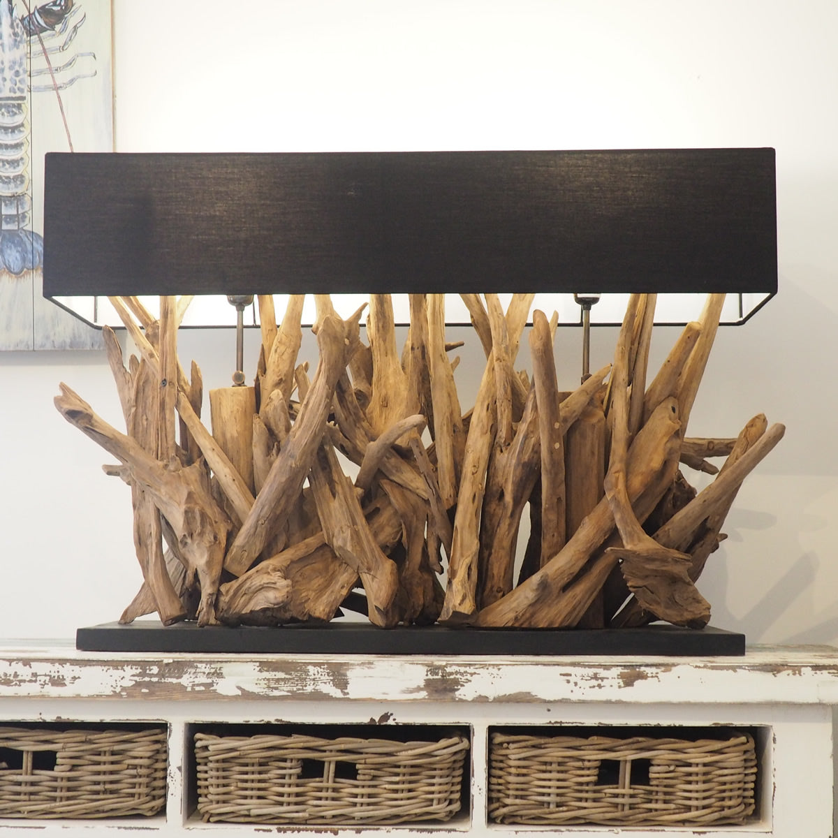 Ace Wooden Table Lamp Large – Rustic House Cornwall