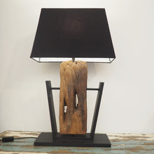 Load image into Gallery viewer, Teak Table Lamp - Prisma