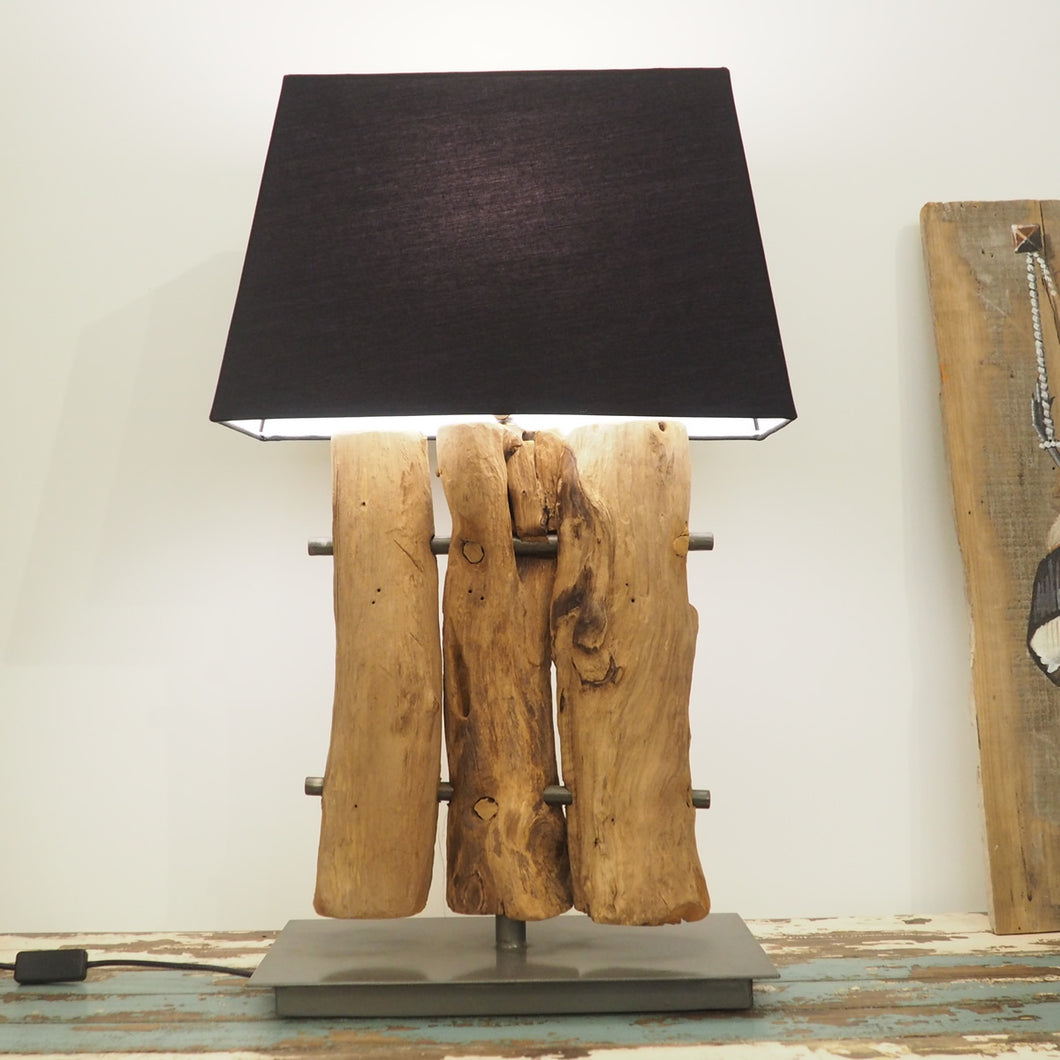 Wooden Table Lamp - Tri