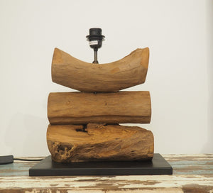Wooden Desk Lamp Teak Root -Tiga