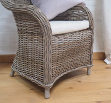 Load image into Gallery viewer, Natural Wicker Tub Chair